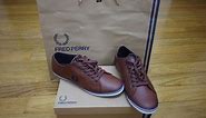 Fred Perry Kingston Leather Shoe in Brown/Tan Leather