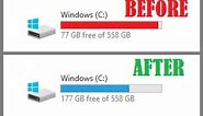 HOW TO FREE UP 100GB OF SPACE ON A WINDOWS COMPUTER! [2018, No download]