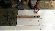 Installation floor tile size 40×40 cm style Anak Bangunan