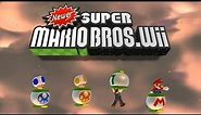 Newer Super Mario Bros Wii - All Title Screens