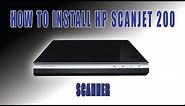 How to install hp scanjet 200