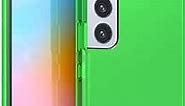 FELONY CASE - Samsung Galaxy S22 Neon Green Clear Protective Case, TPU and Polycarbonate Shock-Absorbing Bright Cover - Crack Proof with a Gloss Finish