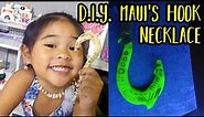 DIY Maui's Hook Necklace Tutorial | DIY Glowing Maui's Fish Hook Necklace | Moana DIY Craft Tutorial