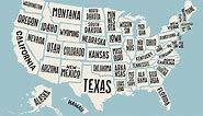 Map of United States of America, an Illustration by Foxys Graphic