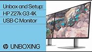Unbox and Setup of the HP Z27k G3 4K USB-C Monitor | HP Monitors | HP Support