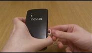 How to open Nexus 4 SIM Tray