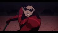 Nightwing and Robin VS Deathstroke Full Fight Scene Teen Titans 'The Judas Contract' HD