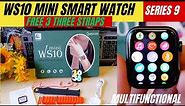 Model: WS10 Mini Multifunctional | Smart Watch | Free 3 Three Straps | 40mm | Wireless Charging