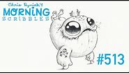 Morning Scribbles #513 (Workout Skillz) Speed Drawing