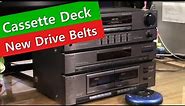 How to Rehab a Cassette Deck with New Drive Belts - SONY HST-221