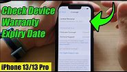 iPhone 13/13 Pro: How to Check Device Warranty Expiry Date