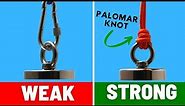 STRONGEST and BEST KNOT For Magnet Fishing (Step by Step)!