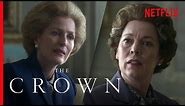 Queen Elizabeth II Meets Margaret Thatcher (Full Scene) | The Crown