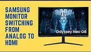 How To Fix Samsung Monitor Switching From HDMI To Analog | Samsung Monitor Analog HDMI
