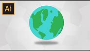 How To Draw Planet Earth In Adobe Illustrator