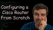 How to configure cisco router for the first time (CCNA Level) | 2021