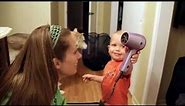 Funny Hair Dryer Face