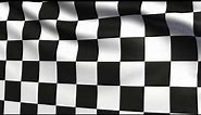 Auto Racing Checkered Race Flag Animation | 4k | Flags of the World