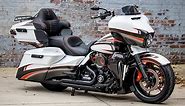 2021 Harley Davidson Street Glide Custom Fat Tire Hot Rod Bagger - Level 4 M8 - White Widow