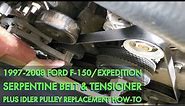 Ford F-150 Belt Tensioner, Serpentine Belt, and Idler Pulley Replacement How-To