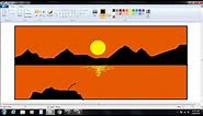 How to draw a beautiful scenery in computer