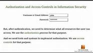 What are authorization and access controls in information security?
