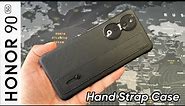 Honor 90 5G PU Case Black - Original Hand Strap Case
