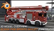 Scania P400 Bronto Skylift [Fire Truck] - 3D Model Overview