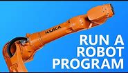 How to Run a KUKA Robot Language Program on a Robot