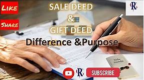 gift deed and sale deed explained |Gift deed of property