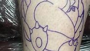Chunky Snorlax cutie for my good pal, Ben 😇 ⁣ ⁣ ⁣ ⁣ ⁣ #tattoo #tattooist #tattooartist #colour #colourtattoo #blue #tattoos #cambridge #cambridgetattoo #tattoosbyfabio #pokemon #pokemontattoo #snorlaxtattoo #oldschool #oldschooltattoo #snorlax #flower #flowertattoo