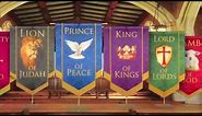 Church Banners - Names of Christ from PraiseBanners