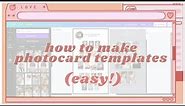 how i make my own kpop photocard templates 🍒 a simple canva tutorial