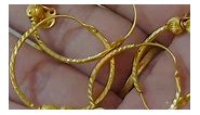 21 carat gold loop earrings | Jocy gold Muscat