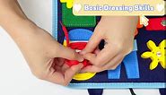Gojmzo Busy Board Montessori Toys for 1 2 3 4 Year Old Boy & Girl Birthday Gifts, Busy Book Sensory Toys for Toddlers 1-3, Toddler Boy Toys Age 1-2, 2-3, Learning Educational Toy Travel Activities