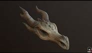 Skyrim Dragon Skull Zbrush Sculpt