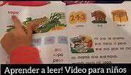 Libro Nacho: APRENDE a LEER y a ESCRIBIR SÍLABAS y ORACIONES con las letras S-P-M Video para niños