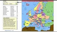 Learn the European Capitals! Geography Tutorial Game - Learning Level