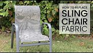 How to Replace Outdoor Sling Chair Fabric with Phifertex