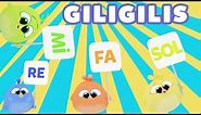 Learn Music Notes with Giligilis | Nursery Rhymes & Phonic Songs & Cartoons for Kids - Toddler