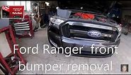 Ford Ranger front bumper removal