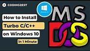 How to Download and Install Turbo C/C++ on Windows 10 [2022] | Turbo C++ Installation on Windows 10