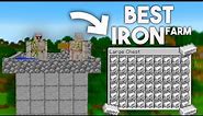 Best IRON Farm in Minecraft bedrock Tutorial 1.20! (MCPE/Xbox/PS4/Nintendo Switch/Windows10)