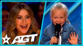CUTE 7 Year Old Dancer Blows the Judges Away on America's Got Talent 2023!