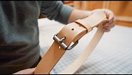 Making a SIMPLE Leather Roller Buckle Belt