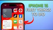 iPhone 15 Pro: Do This First!