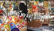 How I Started My Art Business | Making Stickers, Prepping for Launch & Tips to Get Started