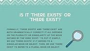"There Exists" vs. "There Exist" - Correct Version Explained