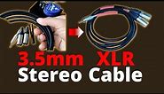 How To Make 3.5mm Stereo to XLR Cable | 3.5mm-to-XLR Adapter