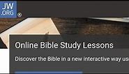 New Interactive Bible Studies on jw.org for beginners